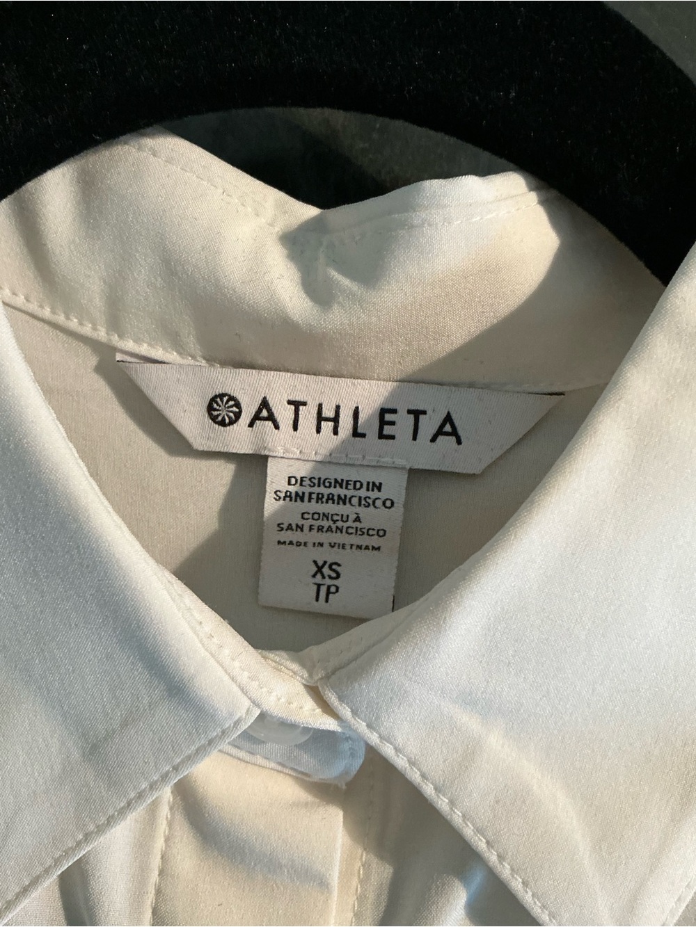 ‼️NWT Athleta Urbanite II Tank Button-Front White Blouse - Picture 3 of 4